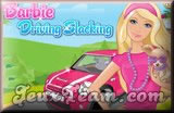 Jeu barbie conduit une voiture