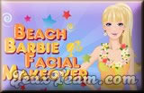 Jeu barbie maquillage a la plage