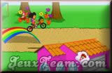 dora doit livrer des fleurs en velo et sans se tromper